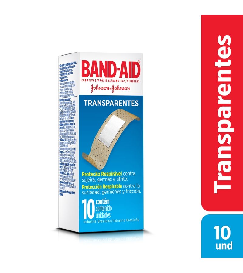 Band-aid-Transparente-Com-10-Unidades