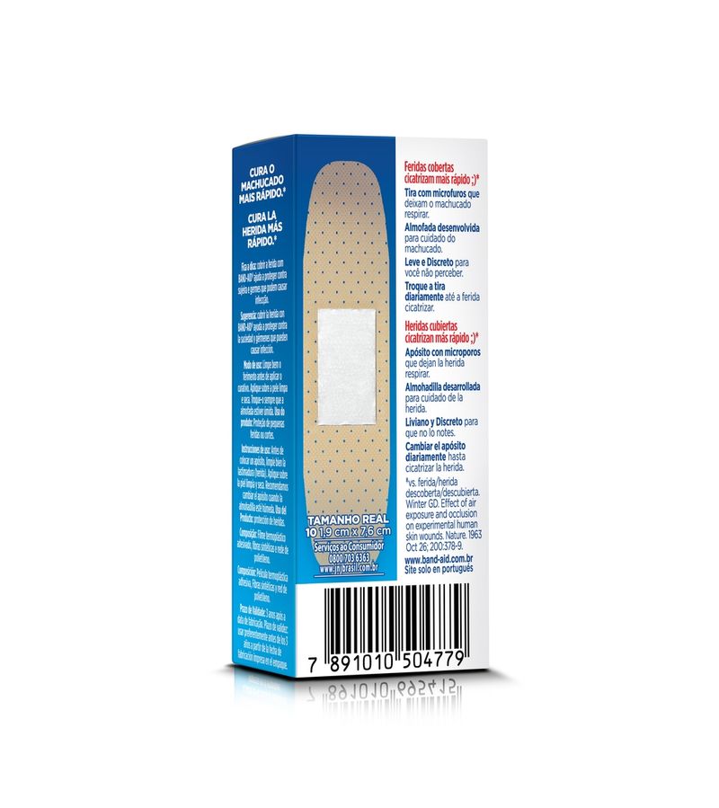 Band-aid-Transparente-Com-10-Unidades