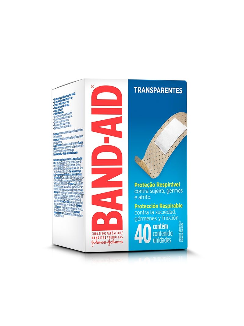 Band-aid-Transparente-Com-40-Unidades