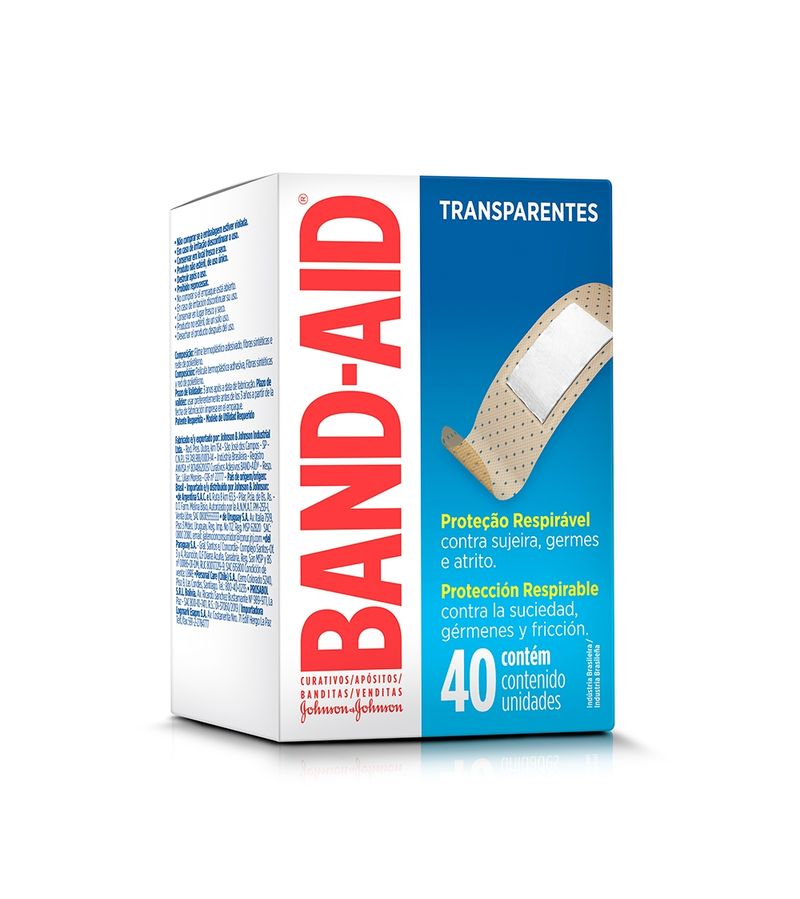 Band-aid-Transparente-Com-40-Unidades