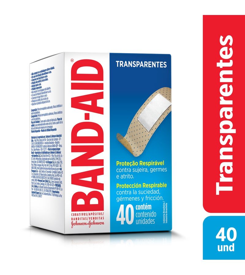 Band-aid-Transparente-Com-40-Unidades