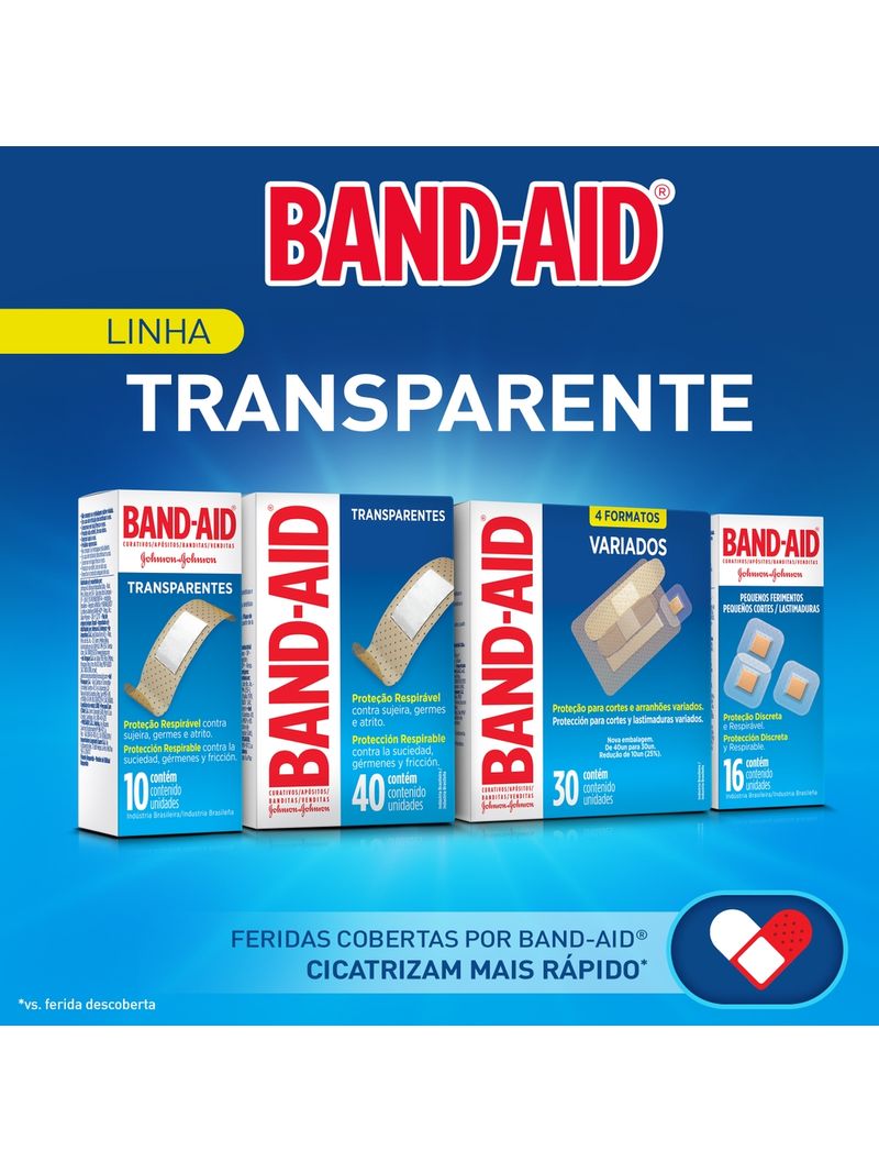 Band-aid-Transparente-Com-40-Unidades