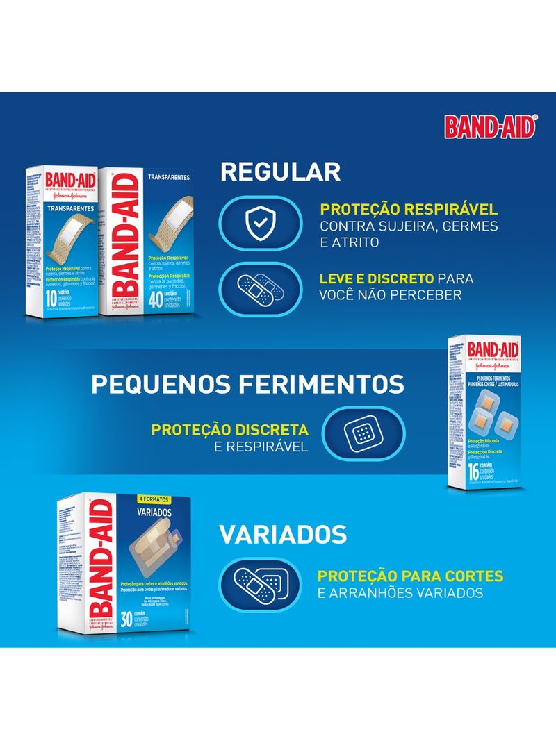 Band-aid-Transparente-Com-40-Unidades