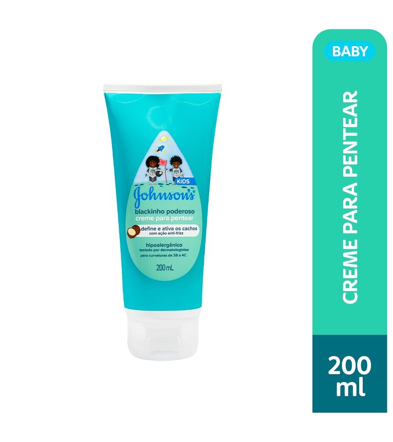 Creme-Para-Pentear-Johnson-Kids-200ml-Blackinho-Poderoso