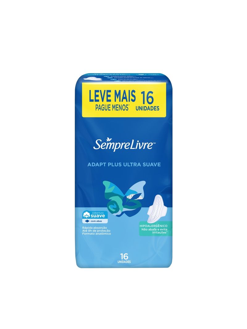 Absorvente-Sempre-Livre-Adapt-Plus-Suave-Com-Abas-16-Unidades