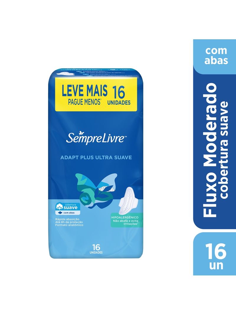 Absorvente-Sempre-Livre-Adapt-Plus-Suave-Com-Abas-16-Unidades