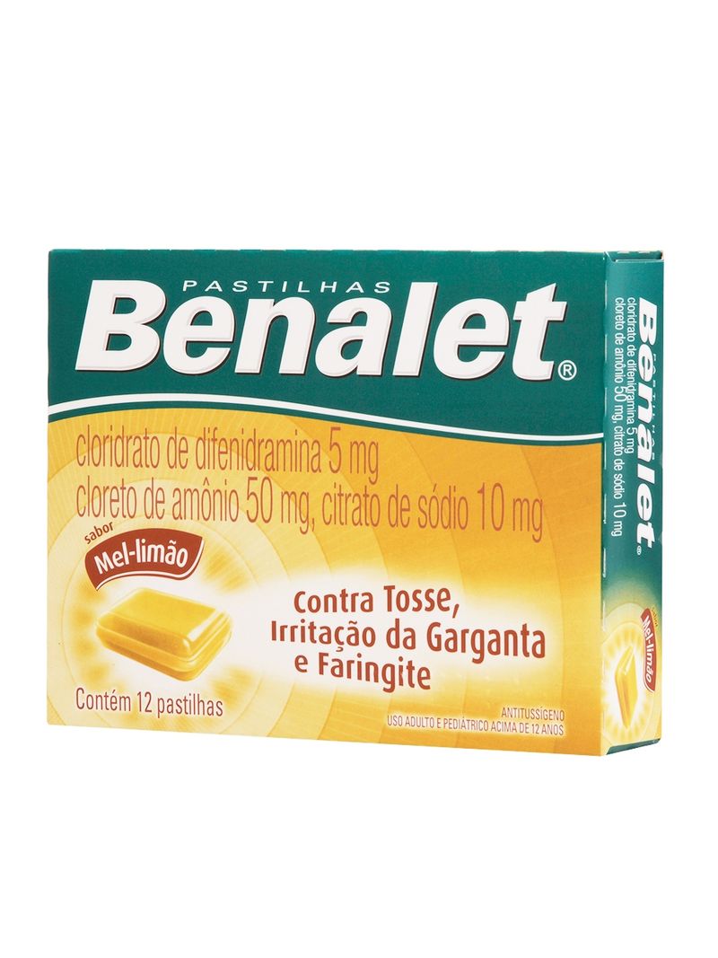 Benalet-Com-12-Pastilhas-Sabor-Mel-E-Limao