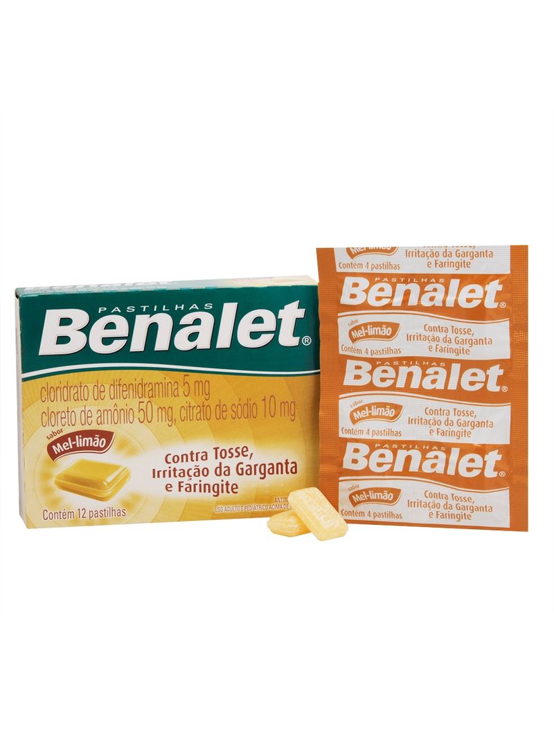 Benalet-Com-12-Pastilhas-Sabor-Mel-E-Limao
