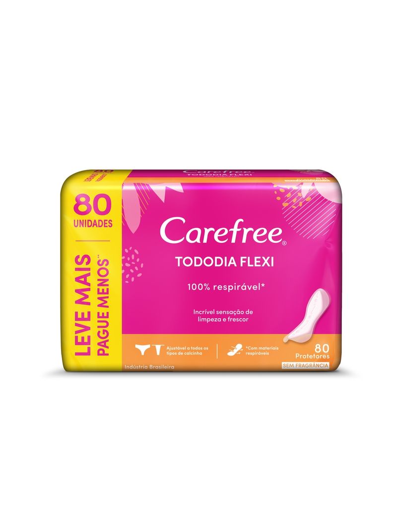 Protetor-Diario-Carefree-Tododia-Flex-Sem-Fragrancia-80-Unidades