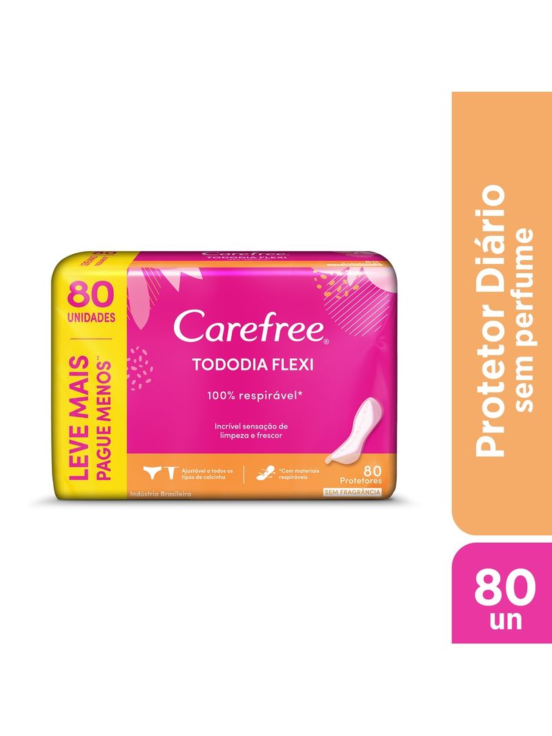 Protetor-Diario-Carefree-Tododia-Flex-Sem-Fragrancia-80-Unidades