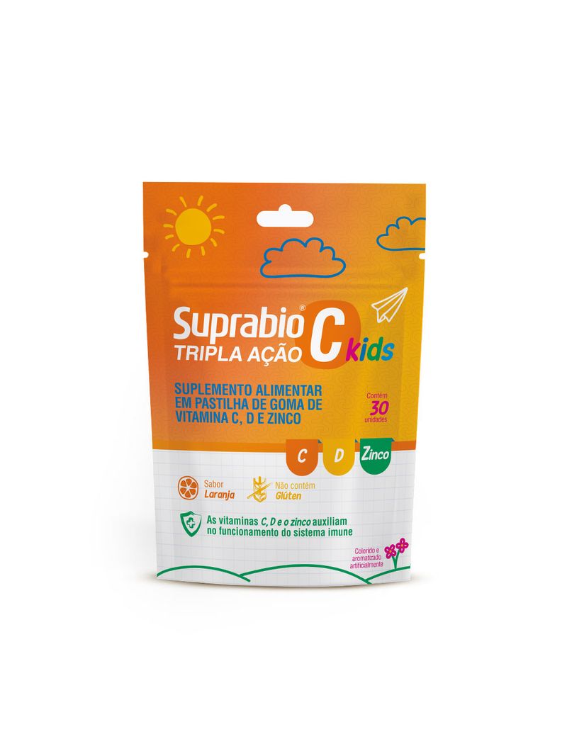 Suprabio-C-Tripla-Acao-Kids-Com-30-Gomas-Laranja