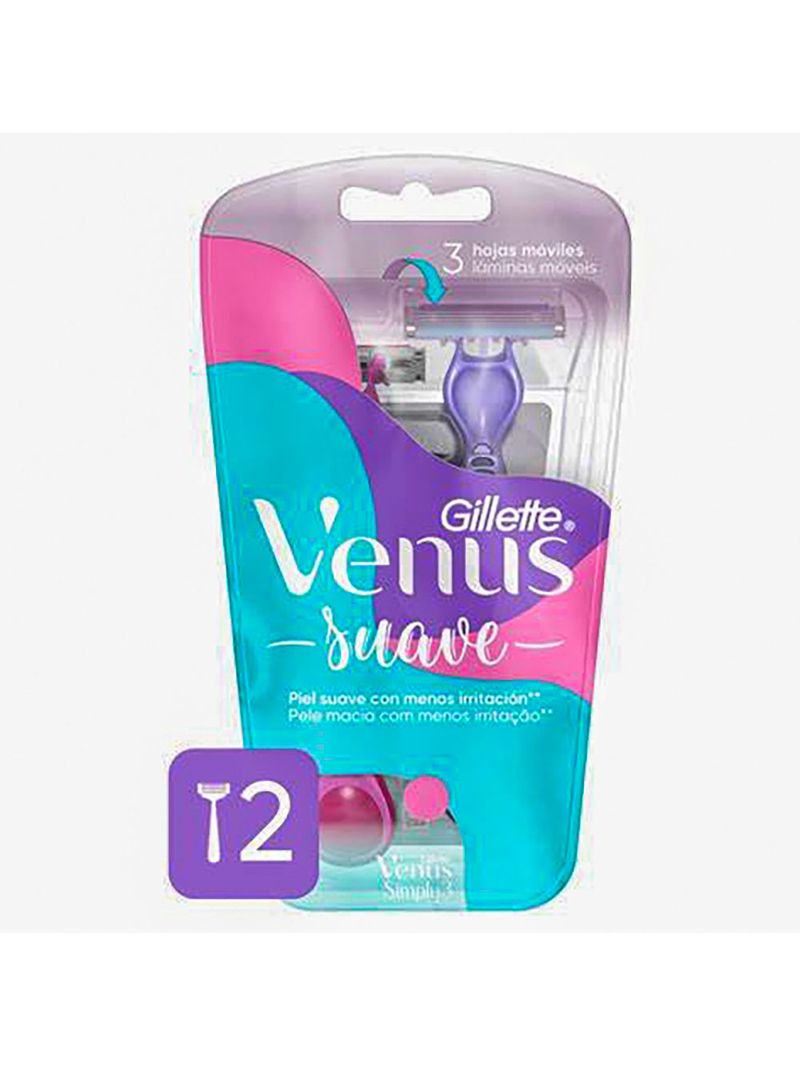 Aparelho-Gillette-Venus-3-Simply-Pink-Com-2-Unidades