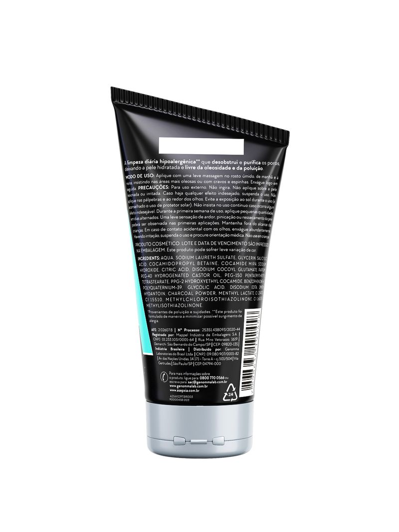 Sabonete-Asepxia-Liquido-Carvao-Detox-150ml-Purificante-Pele-Mista-E--Oleosa