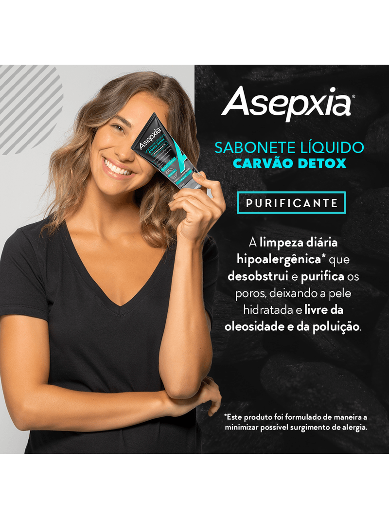 Sabonete-Asepxia-Liquido-Carvao-Detox-150ml-Purificante-Pele-Mista-E--Oleosa