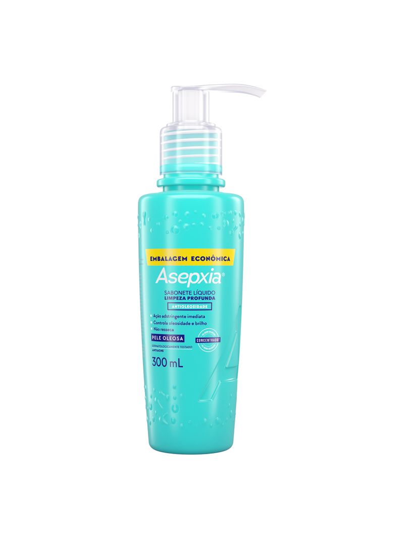 Sabonete-Asepxia-Liquido-Limpeza-Profunda-300ml-Antioleosidade-Pele--Oleosa-Especial