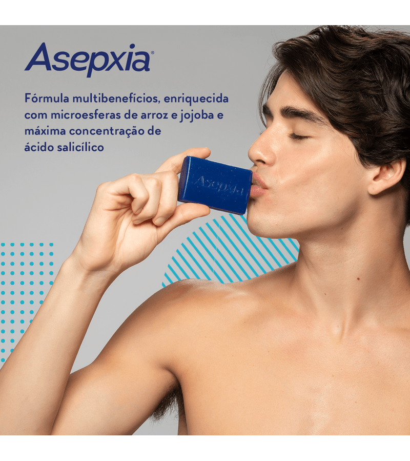 Sabonete Facial Esfoliante Antiacne E Anticravos Asepxia 80g - Preço ...