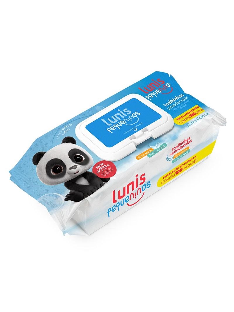 Toalha-Umedecida-Lunis-Pequeninos-Com-100