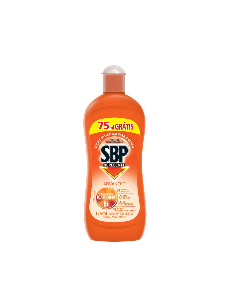 Repelente-Sbp-Advanced-100ml-Locao-Gratis-75ml-Promocional