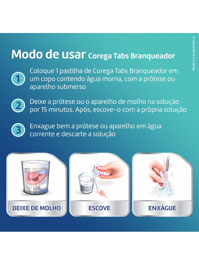 Limpador-De-Dentadura-E-Aparelhos-Removiveis-Corega-Tabs-Com-6-Pastilhas--Efervescentes-Branqueador