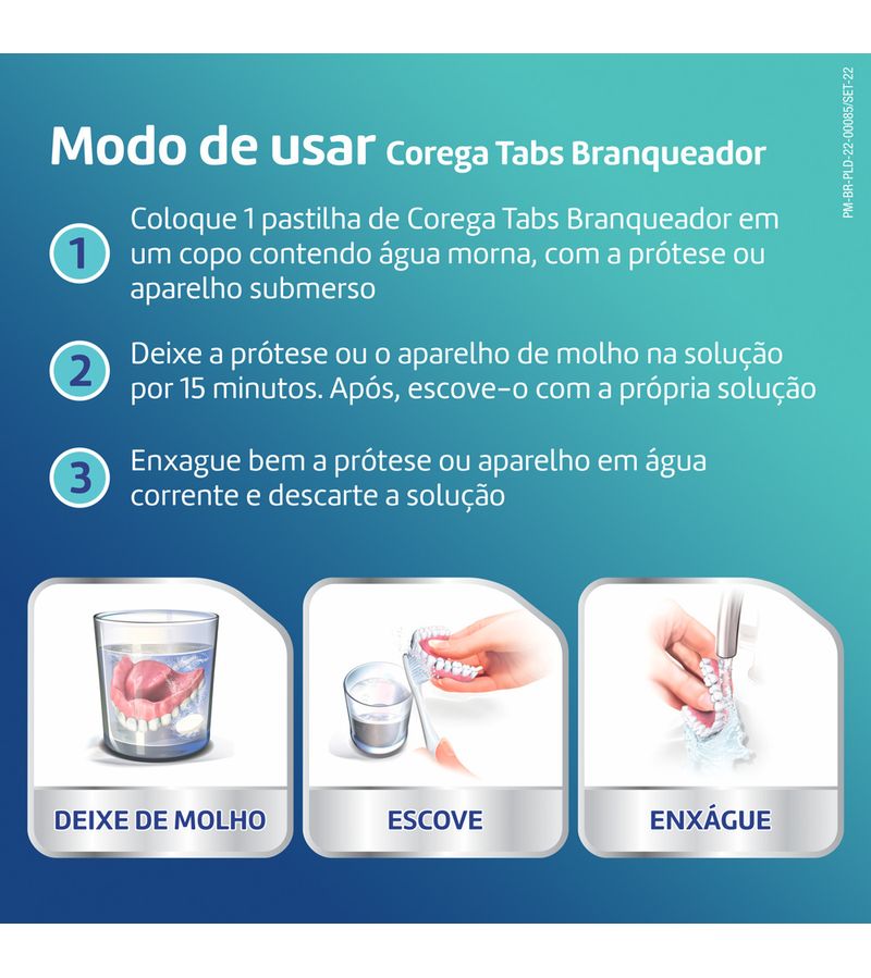 Limpador-De-Dentadura-E-Aparelhos-Removiveis-Corega-Tabs-Com-6-Pastilhas--Efervescentes-Branqueador