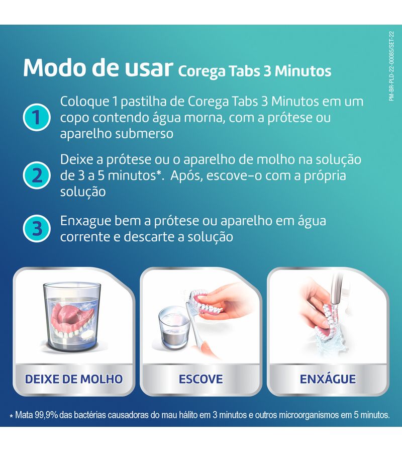 Limpador-De-Dentatura-E-Aparelhos-Removiveis-Corega-Tabs-Com-6-Pastilhas--Efervescentes-3-Minutos