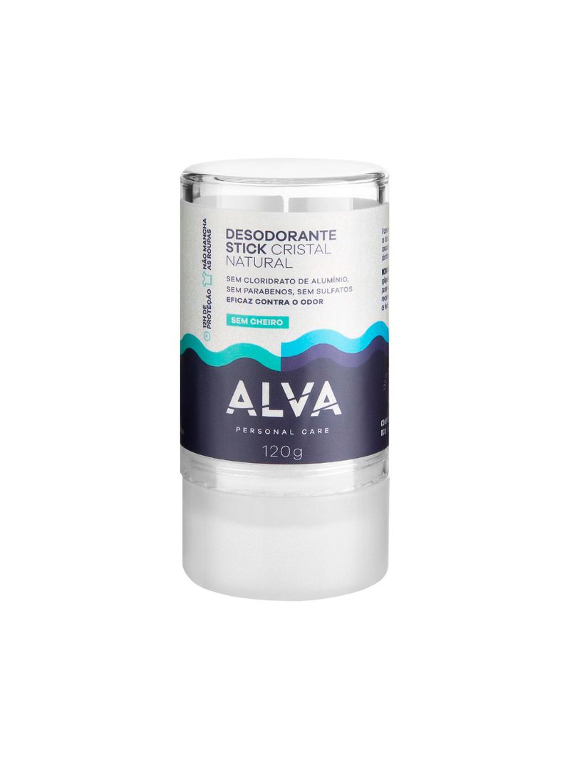Desodorante-Alva-Unissex-Cristal-120gr-Stick-Sem-Cheiro