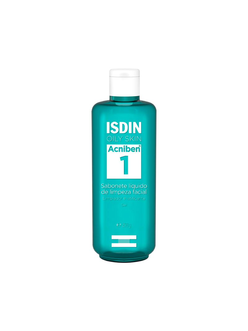 Isdin-Acniben-1-Sabonete-Liquido-208gr-Gel-Matificante