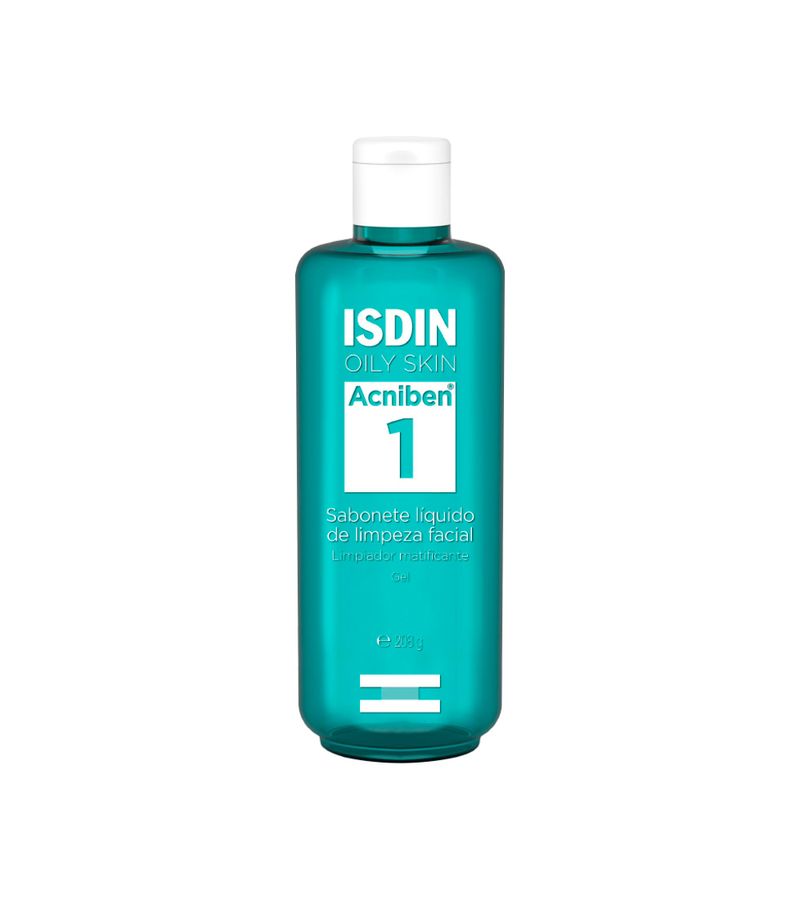 Isdin-Acniben-1-Sabonete-Liquido-208gr-Gel-Matificante