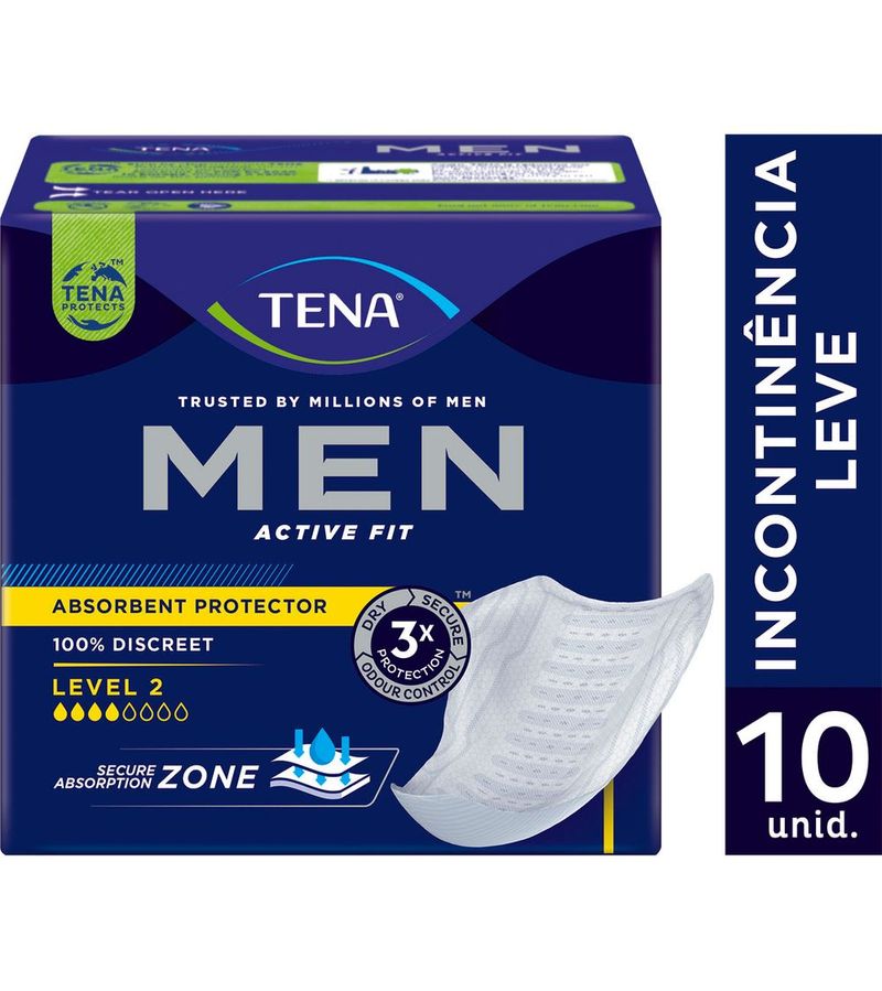 Absorvente-Protetor-Masculino-Tena-Men-Active-Fit-10-Unidades