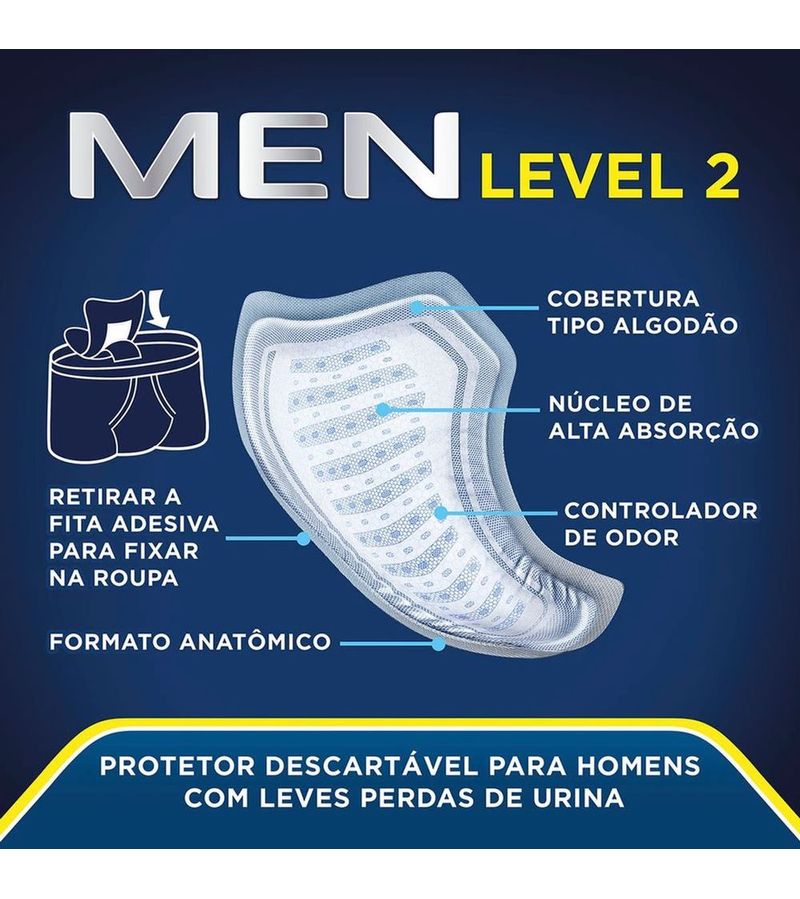 Absorvente-Protetor-Masculino-Tena-Men-Active-Fit-10-Unidades