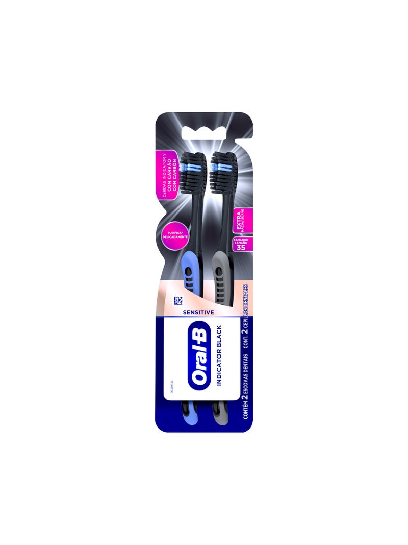 Escova-Dental-Oral-B-Indicator-Black-Com-2-Sensitive-Extramacia