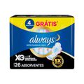 Absorvente Always Noites Tranquilas Com 26 Suave Com Abas Xg 4 Gratis  Especial