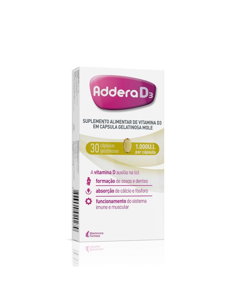 Addera-D3-1000ui-Com-30-Capsulas-Gelatinosas