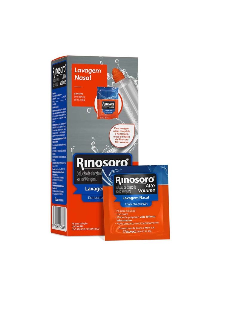 Rinosoro-Alto-Volume-Cloreto-De-Sodio-90mg-ml-Descongestionante-Nasal--30-Saches