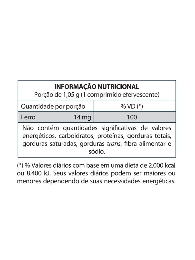 Tecnofer-Sabor-Laranja-1050mg-Com-30-Comprimidos