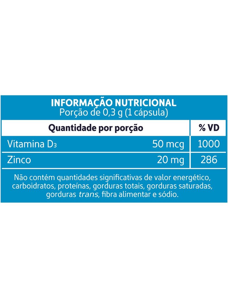 Vitamina-D3---Zinco-2000ui-20mg-Com-30-Capsulas-Gelatinosas