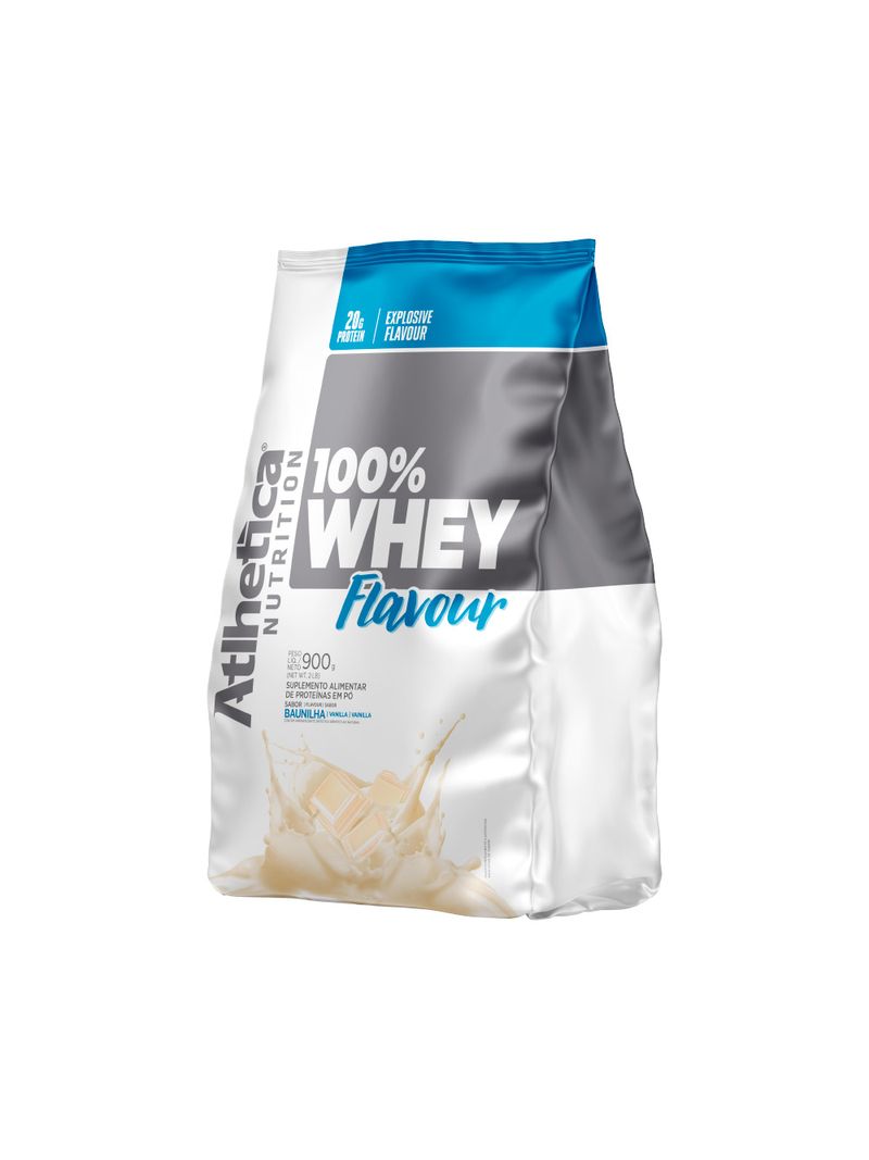 Suplemento-Atlhletica-100--Whey-Flavour-900gr-Baunilha