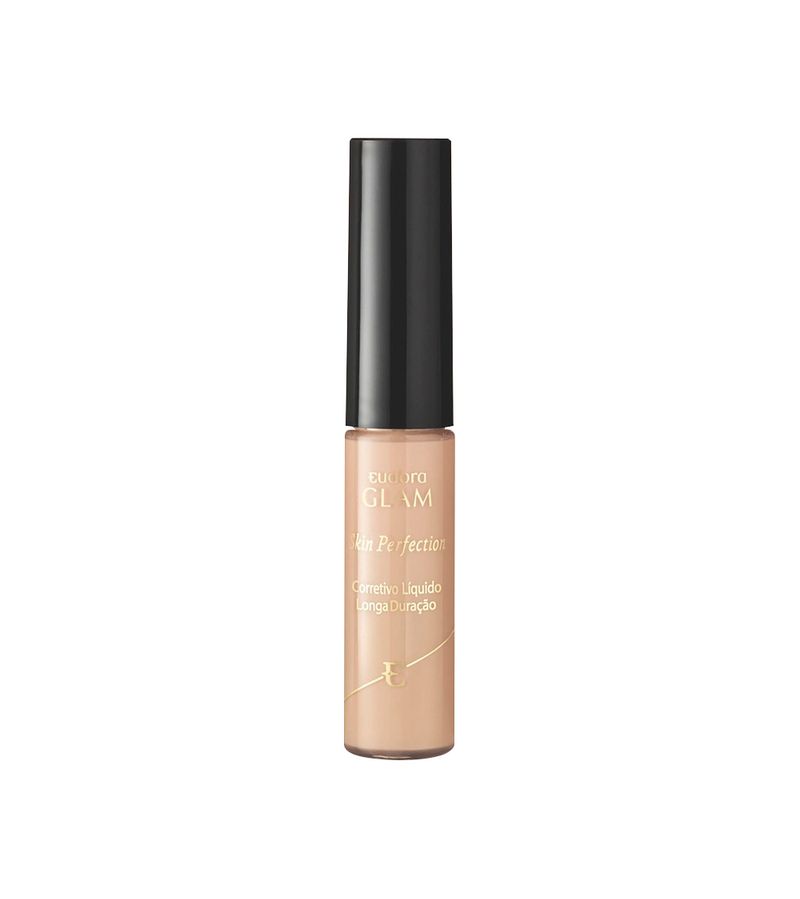 Corretivo-Eudora-Glam-Liquido-Skin-Perfect-64ml-Cor-Bege