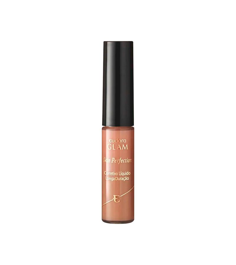 Corretivo-Eudora-Glam-Liquido-Skin-Perfection-64ml-Cor-1-Bege-Escuro
