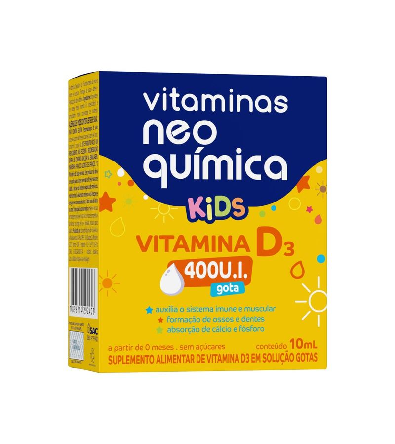 Vitamina-D3-Neo-Quimica-Kids-10ml-Gotas-400ui