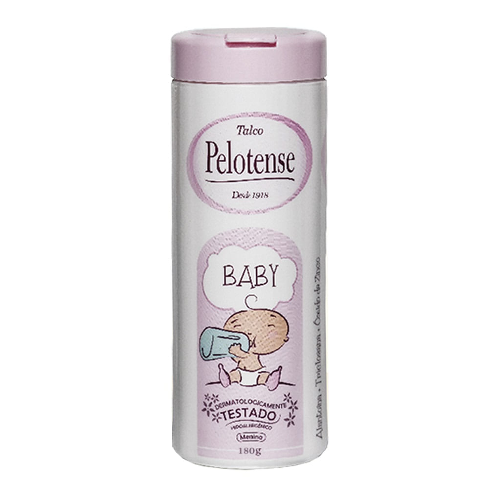TALCO PELOTENSE BABY ROSA 180GR - Preço Popular