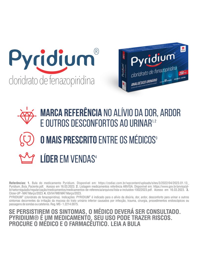 Pyridium-200mg-Com-18-Drageas