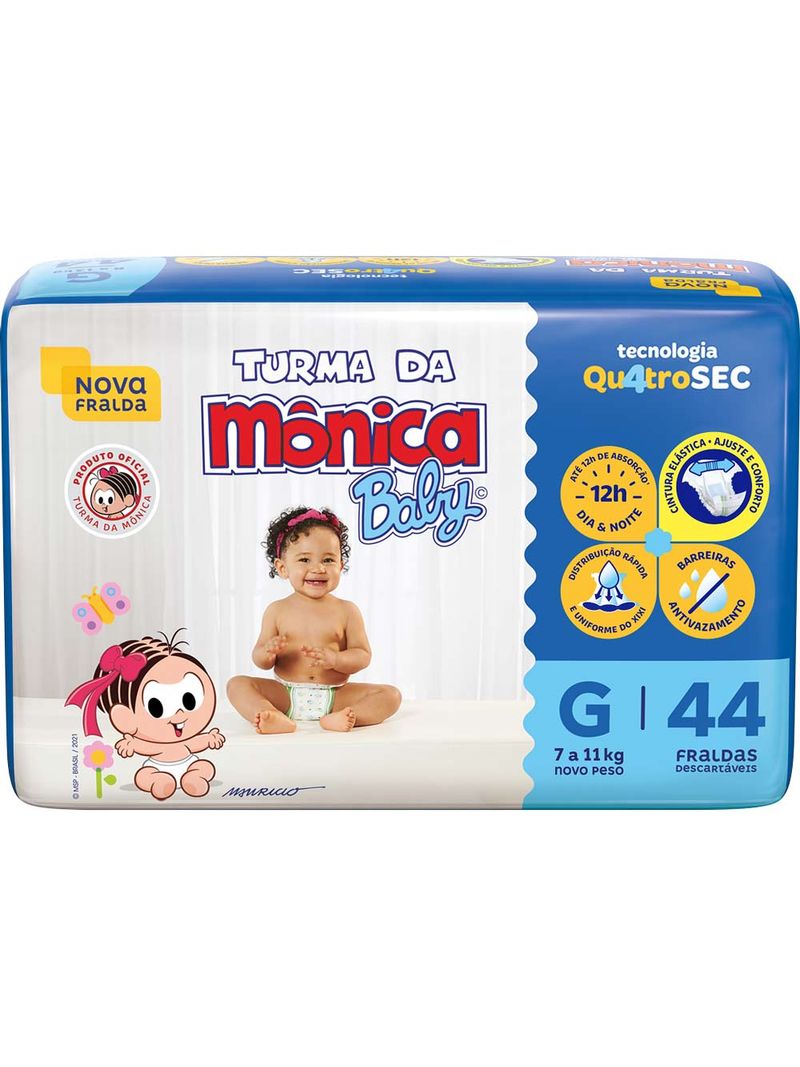 Fralda-Turma-Da-Monica-Baby-Com-44-Tamanho-G