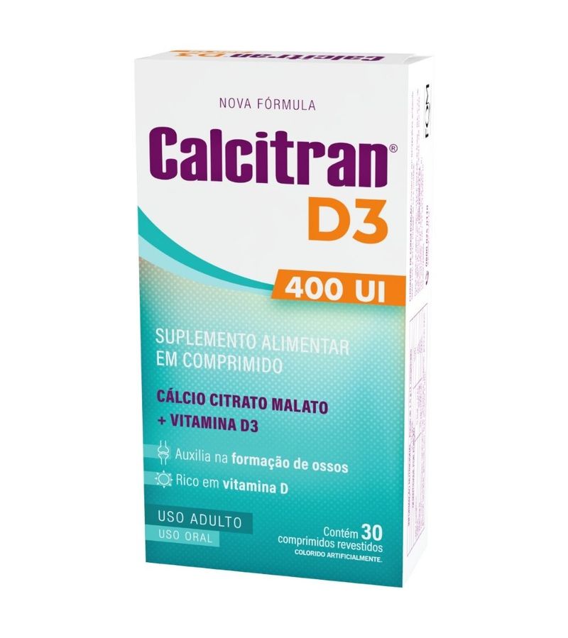 Calcitran-D3-Com-30-Comprimidos-400ui