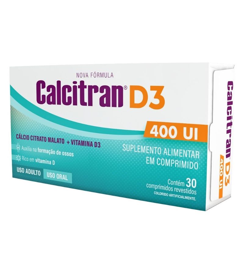 Calcitran-D3-Com-30-Comprimidos-400ui