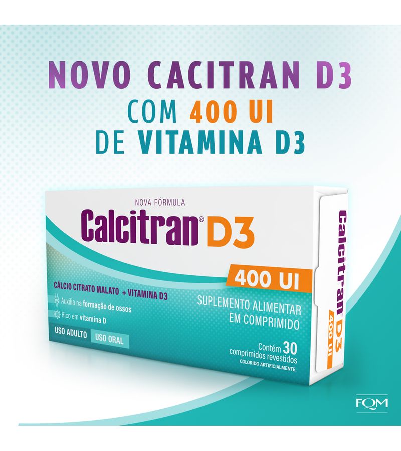 Calcitran-D3-Com-30-Comprimidos-400ui