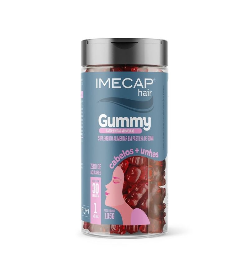 Imecap-Hair-Gummy-Com-30-Gomas-Frutas-Vermelhas