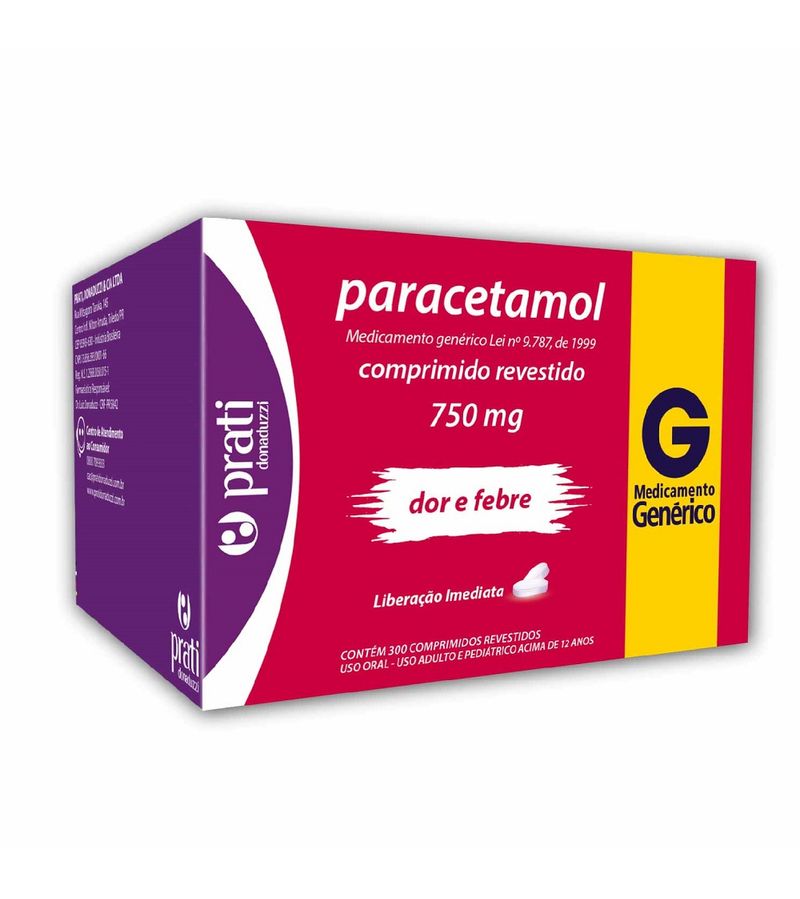 Paracetamol-Prati-Com-10-Comprimidos-Revestidos-750mg-Generico