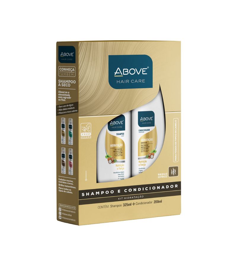 Shampoo-condicionador-Above-Hair-Care-325ml-200ml-Hidratacao