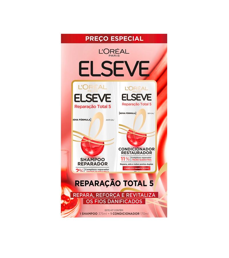 Kit-Elseve-Reparacao-Total-5-Shampoo-375ml---Condicionador-170ml